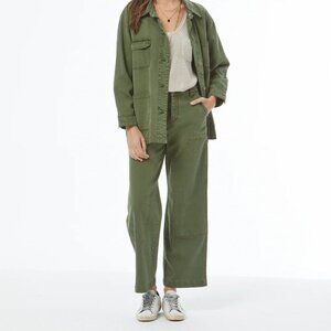 Young Fabulous & Broke YFB Workwear Green Wide Leg Pants Size Medium 90s utility